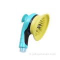 Tête de douche pour animaux de compagnie Baignade Douche Pulvérisateur Brosse